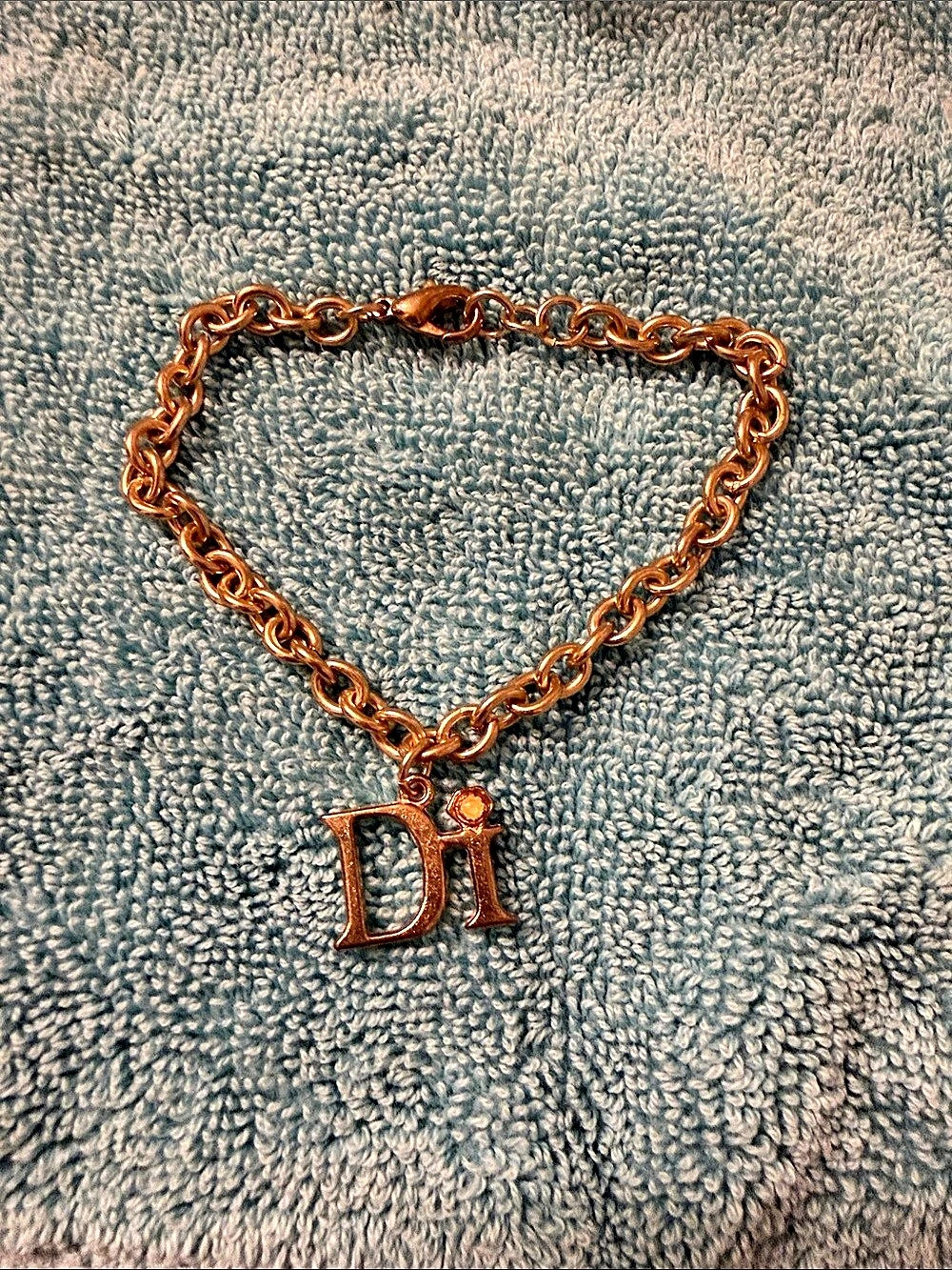 Diamonds International Gold Chain Charm Bracelet Like New